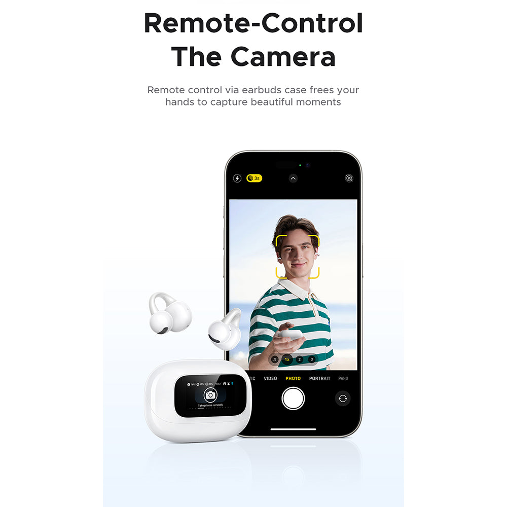 Handsfree Bluetooth UGREEN S6 ClipBuds Magic WS208, TWS, Weiß