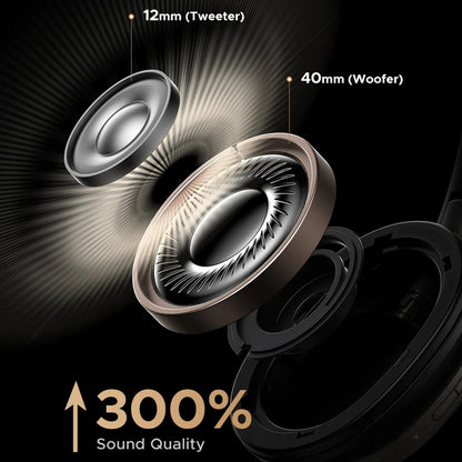 Handsfree Bluetooth UGREEN Studio Pro HP206, A2DP, ANC, Schwarz