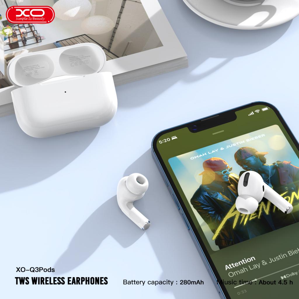Handsfree Bluetooth XO Design Q3 Pods, TWS, White