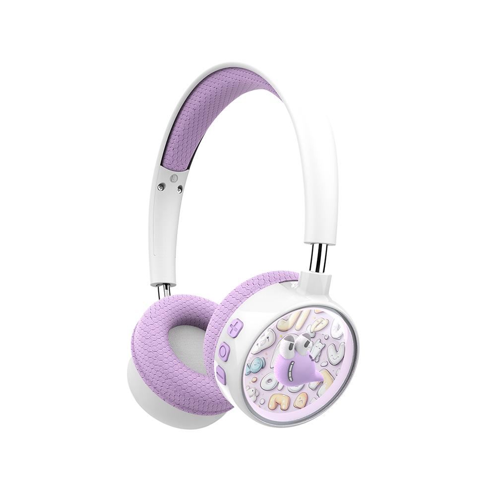 Handsfree Bluetooth XO Design BE57 Cartoon Kids, A2DP, Lila