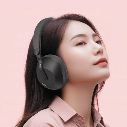 Bluetooth-Headset XO Design BE49 Qiyue, A2DP, ANC, Schwarz