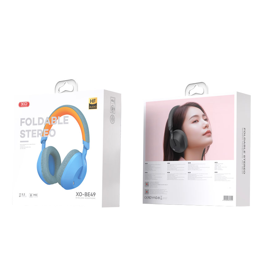 XO Design BE49 Qiyue Bluetooth Handsfree, A2DP, ANC, Blue