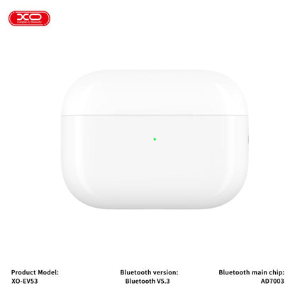 Handsfree Bluetooth XO Design EV53, TWS, ANC, Weiß