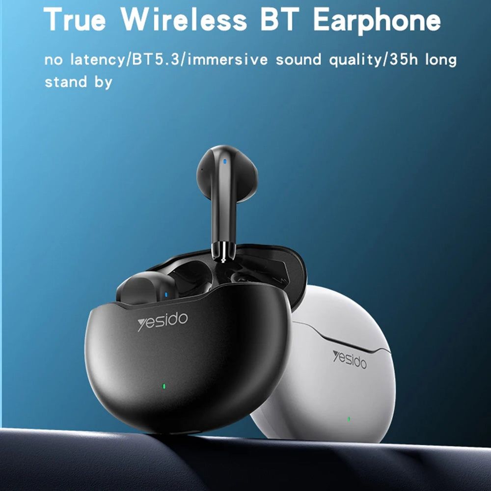Bluetooth-Freisprecheinrichtung Yesido TWS21, TWS, Schwarz