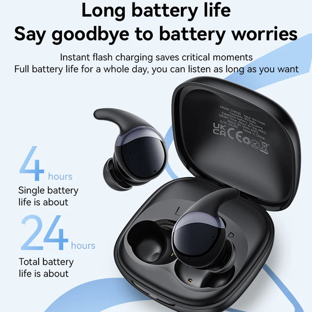 Handsfree Bluetooth Yesido TWS30, TWS, ANC, Schwarz
