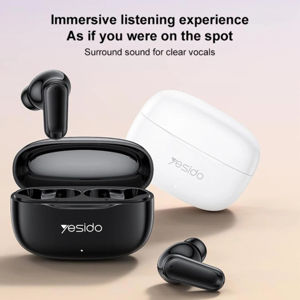 Handsfree Bluetooth Yesido TWS38, TWS, Weiß