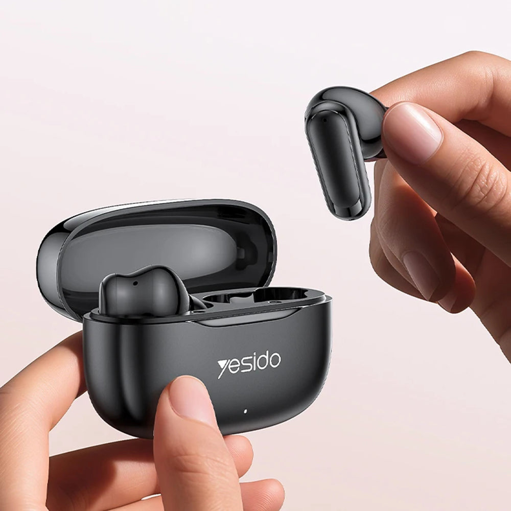 Bluetooth-Freisprecheinrichtung Yesido TWS38, TWS, Schwarz