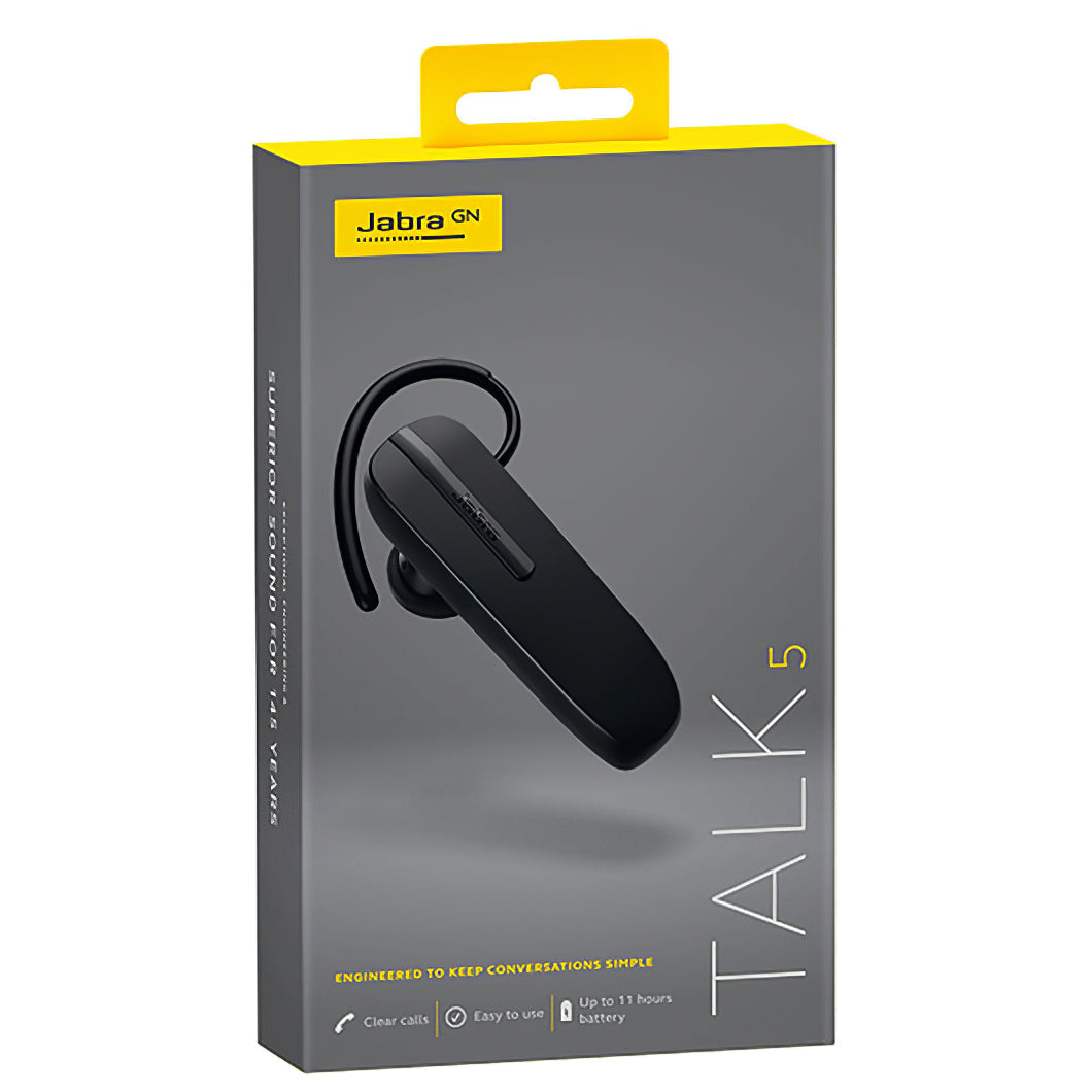 Freisprecheinrichtung Bluetooth Jabra TALK 5, MultiPoint, Schwarz 100-92046900-60