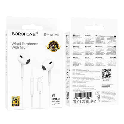 USB-C Freisprecheinrichtung Borofone BM100 Max Fuente, Weiß