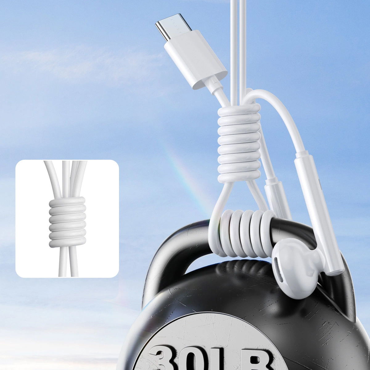 Handsfree USB-C Joyroom JR-EC05, Weiß