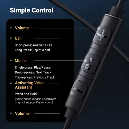 Handsfree USB-C UGREEN EP105, Schwarz