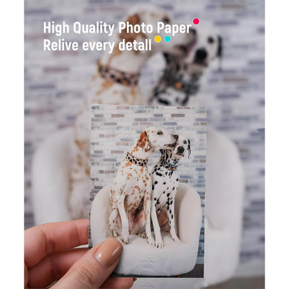 Liene Fotopapier für Pearl 2x3 Drucker, 50 Stück Set