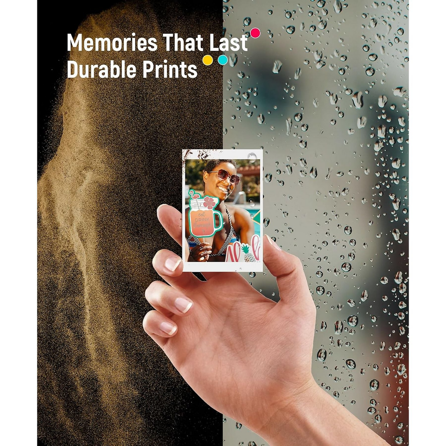 Liene Fotopapier für Pearl 2x3 Drucker, 50 Stück Set