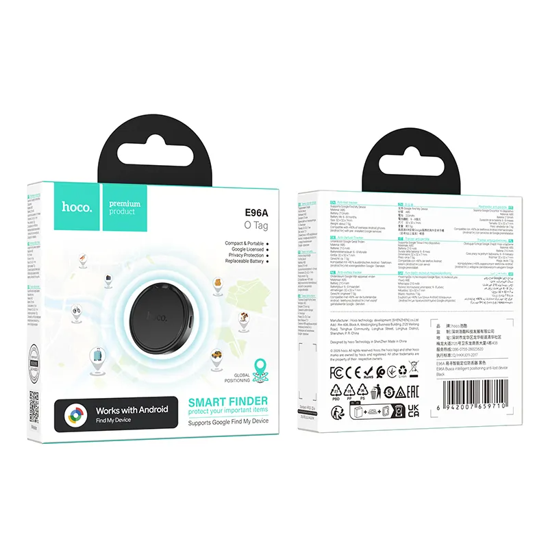HOCO SmartTag E96A für Android-Serie, Schwarz