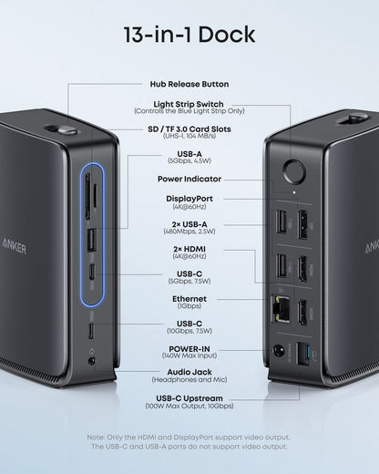 Multifunktionaler Anker Hub 13in1, Grau A83C3311