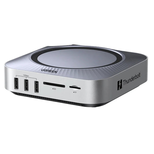 UGREEN Revodok Maxidok Multifunctional Hub (85883EU) for Apple Mac Mini M4 / Mini M4 Pro, 10-in-1, Silver