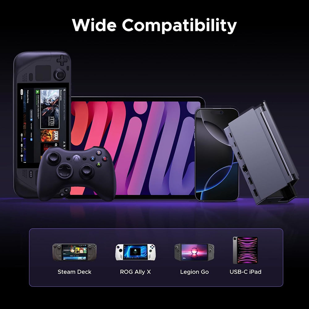 UGREEN 75126 Hub-Ständer für tragbare Konsole, Grau