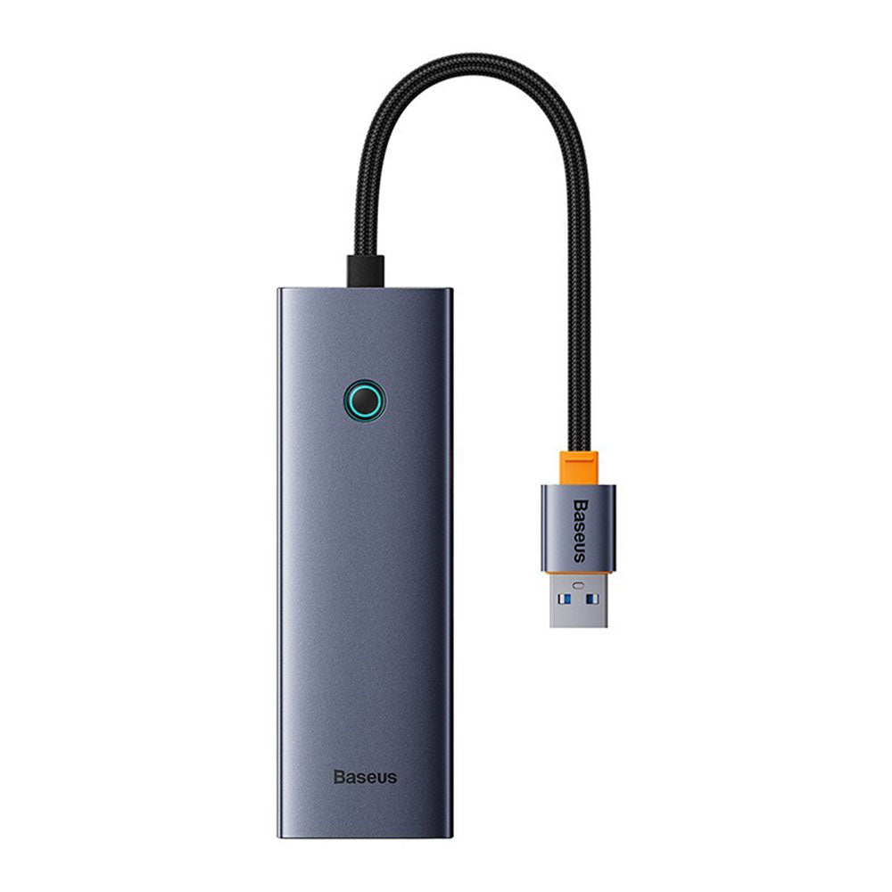 Hub USB Baseus UltraJoy, 3 x USB-A 3.0 - 1 x RJ45, Grau B0005280A813-01