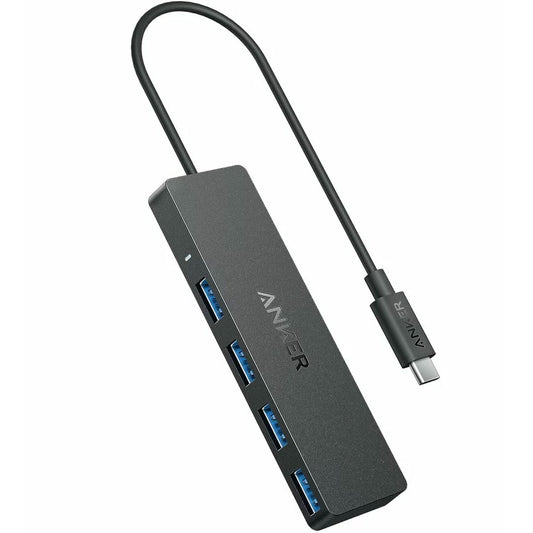 Anker USB-C Hub, 4 x USB-A 3.0, Schwarz A8309G11 