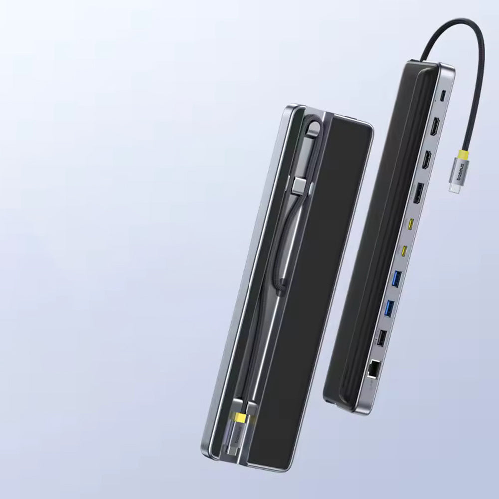 Hub USB-C Baseus EliteJoy EH3, 12in1, Grau B00051300111-00