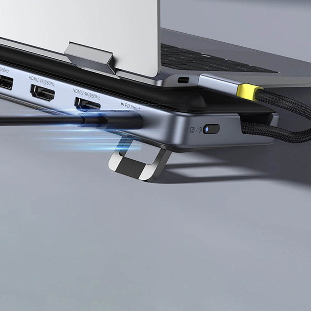 Hub USB-C Baseus EliteJoy EH3, 12in1, Grau B00051300111-00