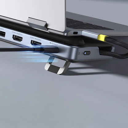 Hub USB-C Baseus EliteJoy EH3, 12in1, Grau B00051300111-00