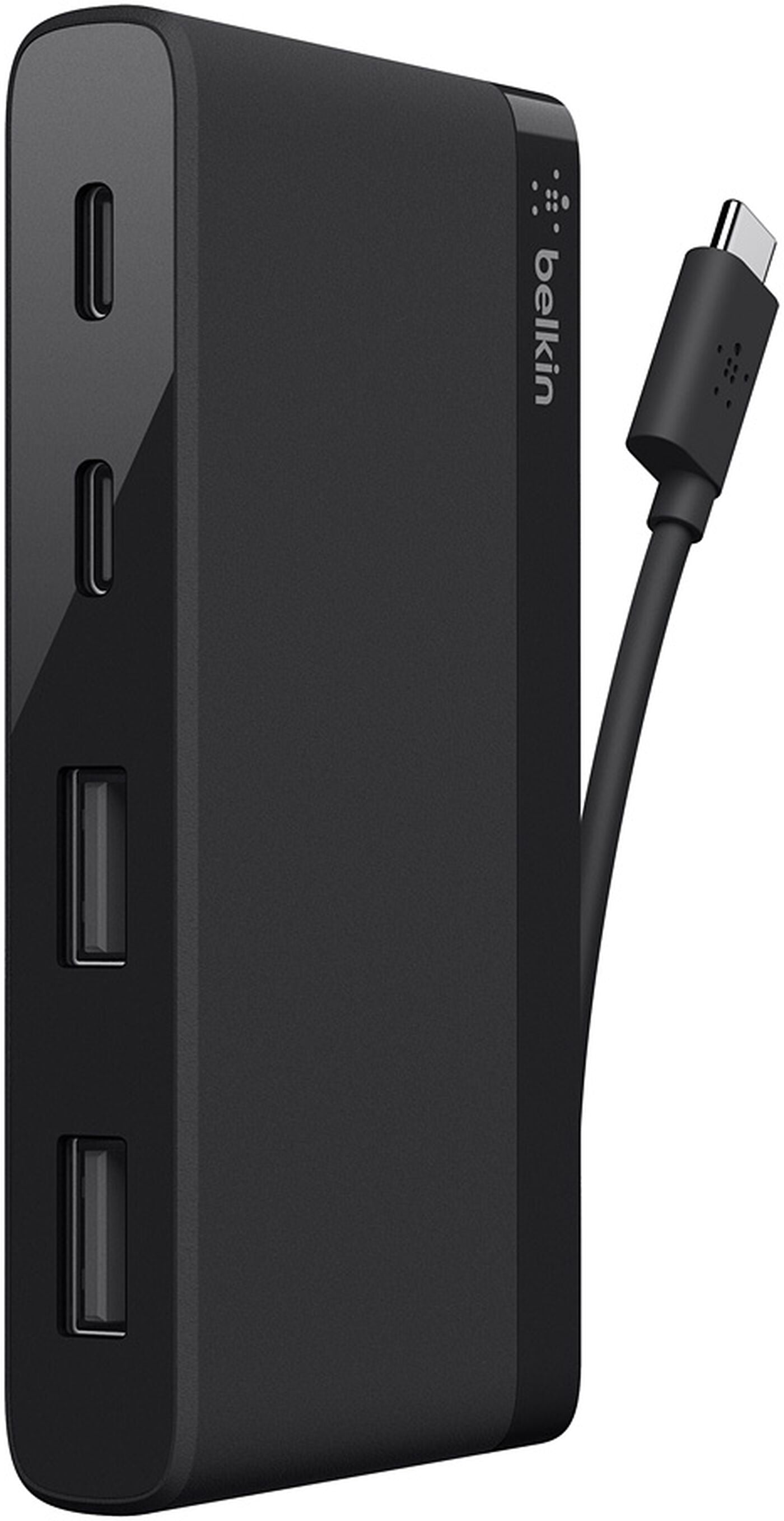 Belkin Mini USB-C Hub, 2 x USB-A 3.1 - 2 x USB-C, Schwarz F4U090btBLK