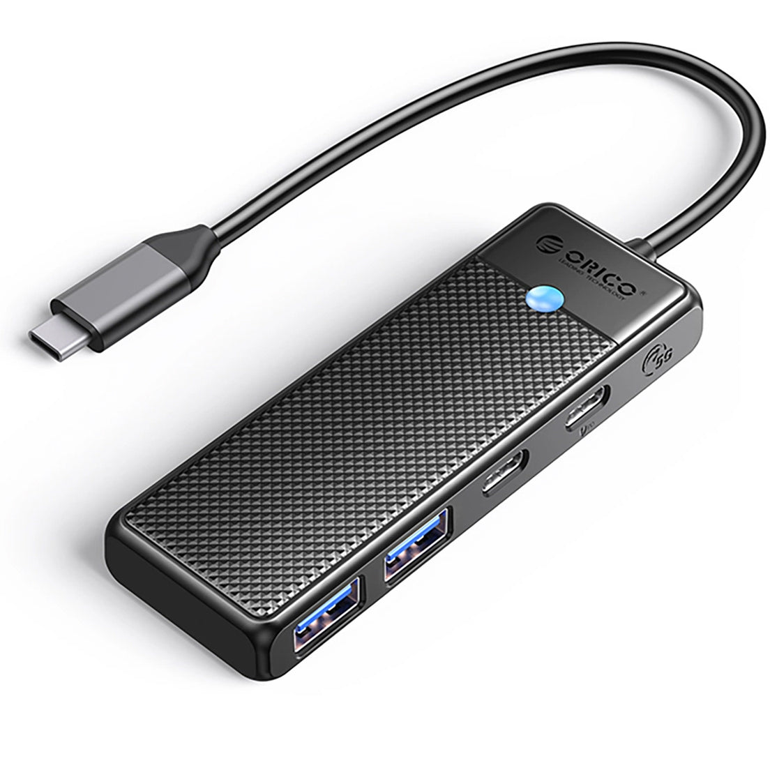 USB-C Hub Orico PAPW2AC-C3, 2 x USB-A 3.0 - 2 x USB-C, Schwarz