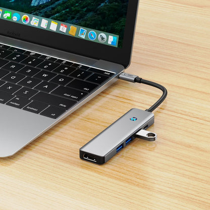 Hub USB-C Tech-Protect HB01, 1 x USB-A 3.0 - 2 x USB-A - 1 x USB-C - 1 x HDMI, Grau