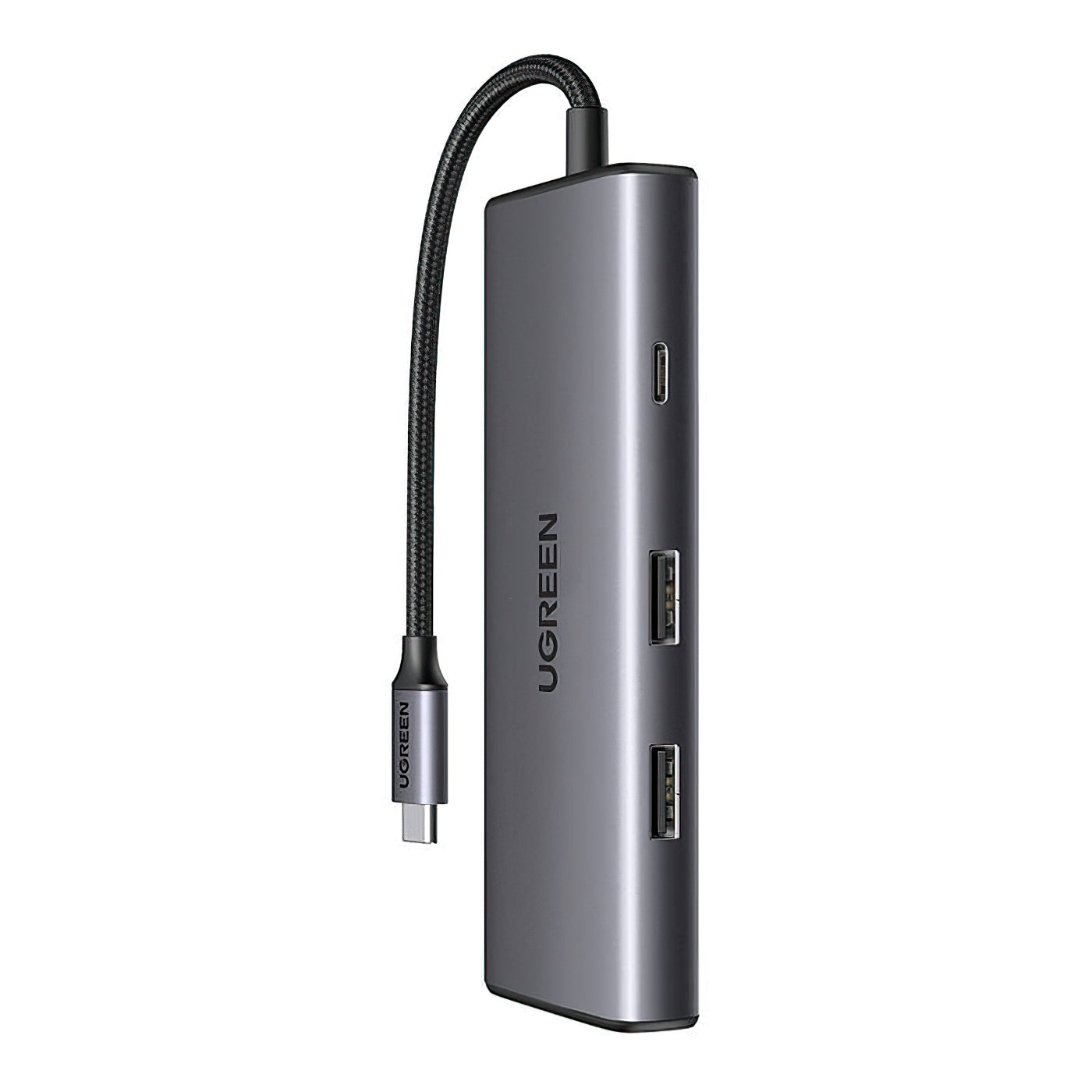 USB-C Hub UGREEN CM498 (15531), 2 x USB-A 3.2 - 2 x USB-C - 1 x HDMI - 1 x SD - 1 x microSD, Grau