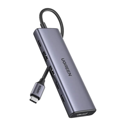 Hub USB-C UGREEN CM511 (75586), 6in1, Grau
