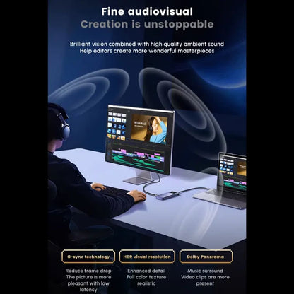 Hub USB-C UGREEN CM888 (45155) Uno, 6in1, Grau