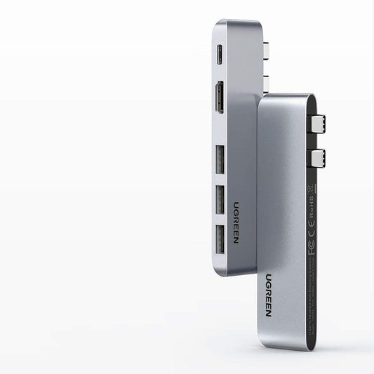 UGREEN USB-C Hub für Apple MacBook Pro / Air Serie, 3 x USB-A 3.0 - 1 x USB-C - 1 x HDMI, Grau
