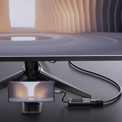 USB-C Hub Yesido HB23, 5in1, Grau