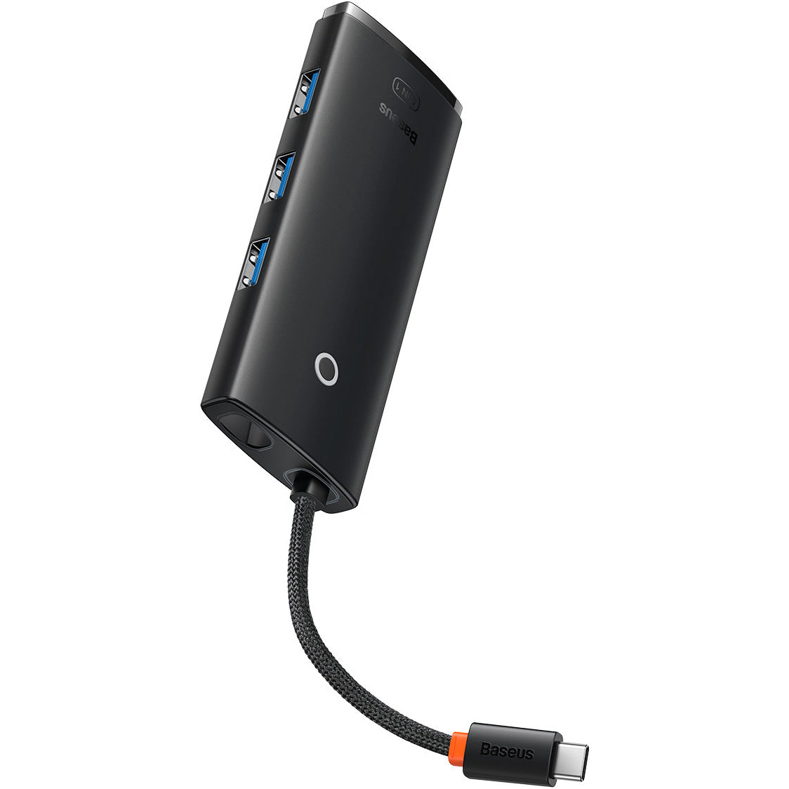 USB-C Hub Baseus Lite, 3 x USB-A 3.0 - USB-C - HDMI, Schwarz WKQX040001