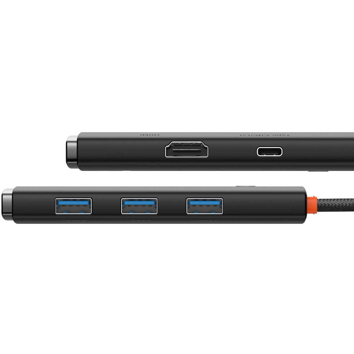USB-C Hub Baseus Lite, 3 x USB-A 3.0 - USB-C - HDMI, Schwarz WKQX040001