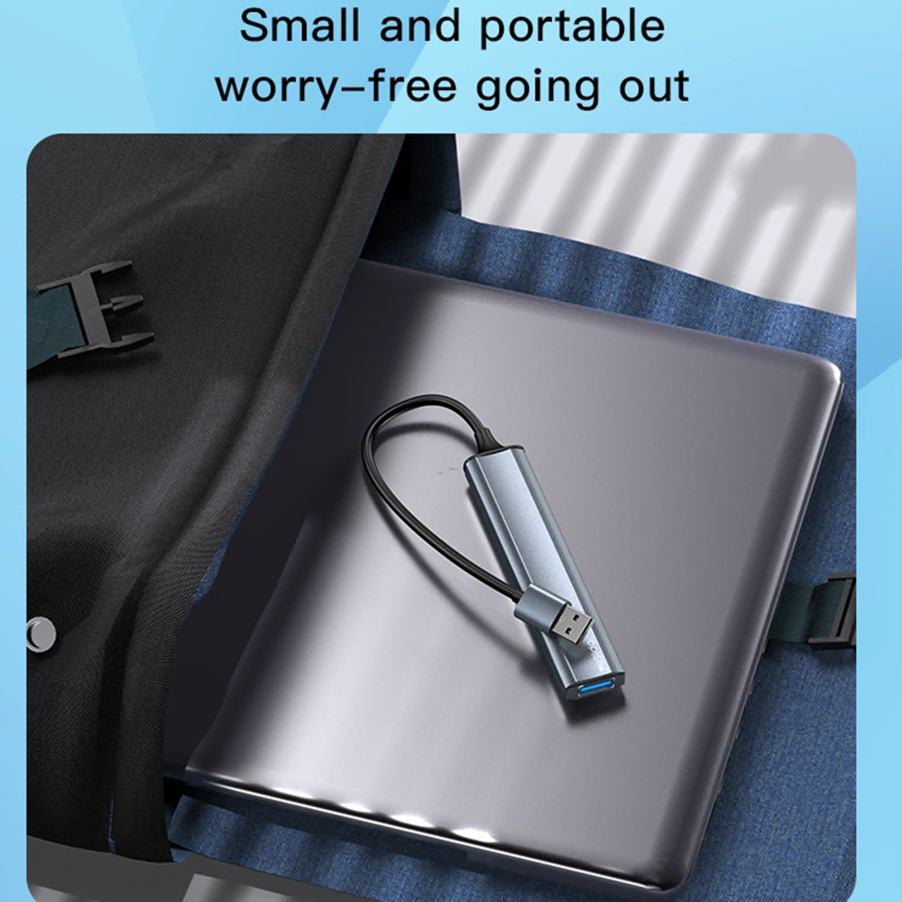 USB-Hub Yesido HB18, 4in1, Grau