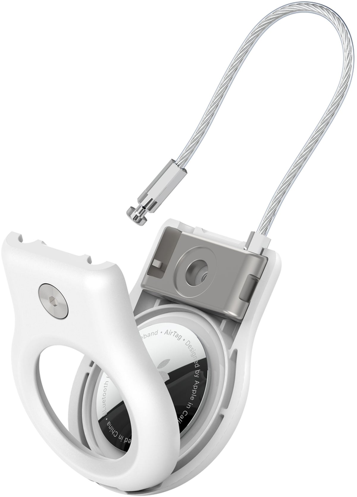 Belkin Wire Cable Hülle für Apple AirTag, Weiß MSC009btWH