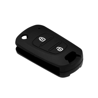 Techsuit Autoschlüsselhülle 2003.04 für Hyundai Elantra / Kia Picanto, Schwarz