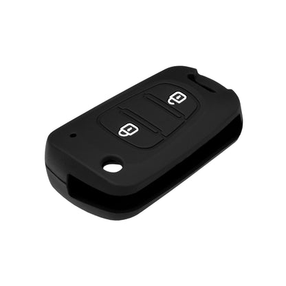 Techsuit Autoschlüsselhülle 2003.04 für Hyundai Elantra / Kia Picanto, Schwarz