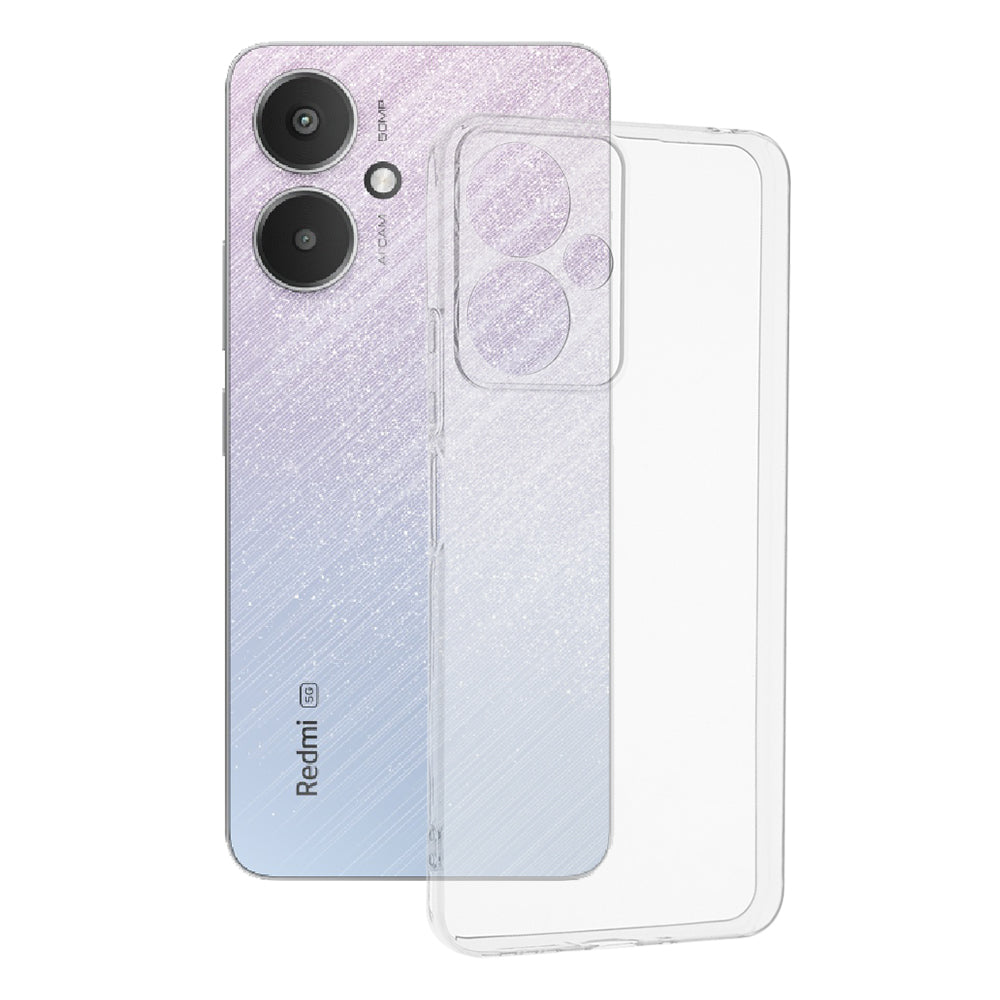 Kameraschutz-Hülle für Xiaomi Redmi 13C 5G, Techsuit, Klar, Transparent