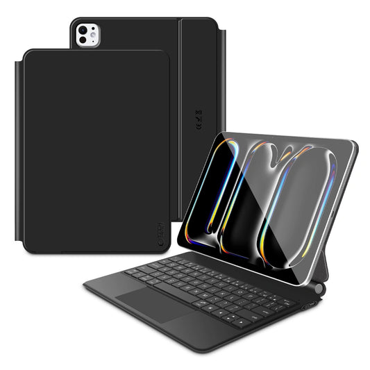 Tastaturhülle für Apple iPad Pro 11 (2025) / (2024), Tech-Protect, SmartCase Magnetic, Schwarz