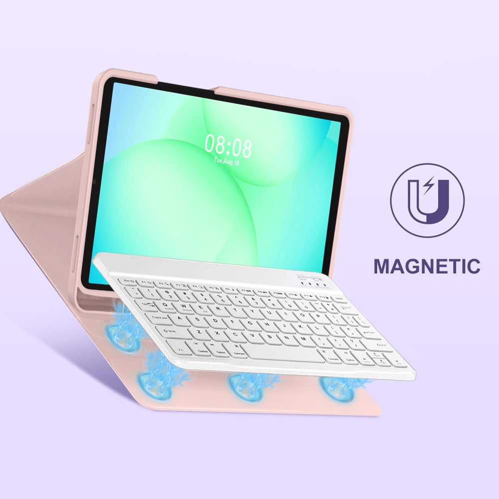 Keyboard Case for Samsung Galaxy Tab A11+ / Tab A9+, Tech-Protect, SC PEN, Pink