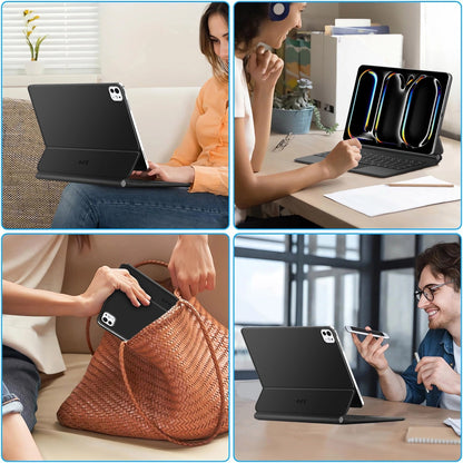 Hülle mit Tastatur für Apple iPad Pro 13 (2025) / (2024), Tech-Protect, SmartCase Magnetic, Schwarz