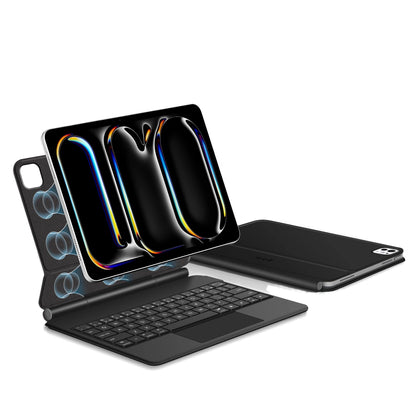 Tastaturhülle für Apple iPad Pro 11 (2025) / (2024), Tech-Protect, SmartCase Magnetic, Schwarz