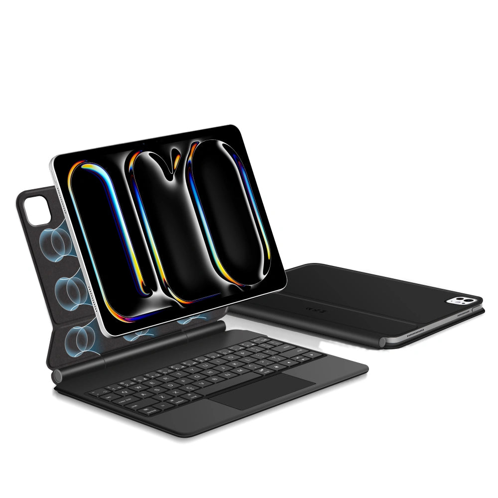 Hülle mit Tastatur für Apple iPad Pro 13 (2025) / (2024), Tech-Protect, SmartCase Magnetic, Schwarz