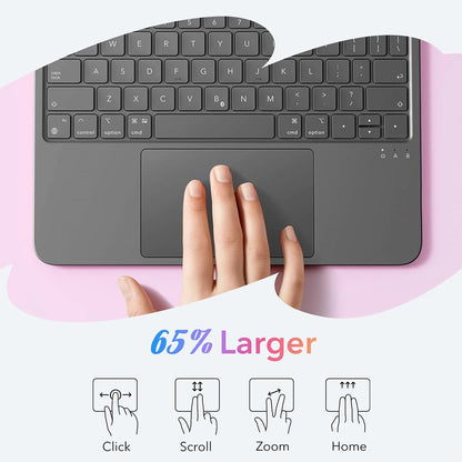 Tastaturhülle für Apple iPad Air 11 (2026) / iPad Air 11 (2025) / Air 11 (2024) / Air (2022) / Air (2020), ESR, Flex, Grau