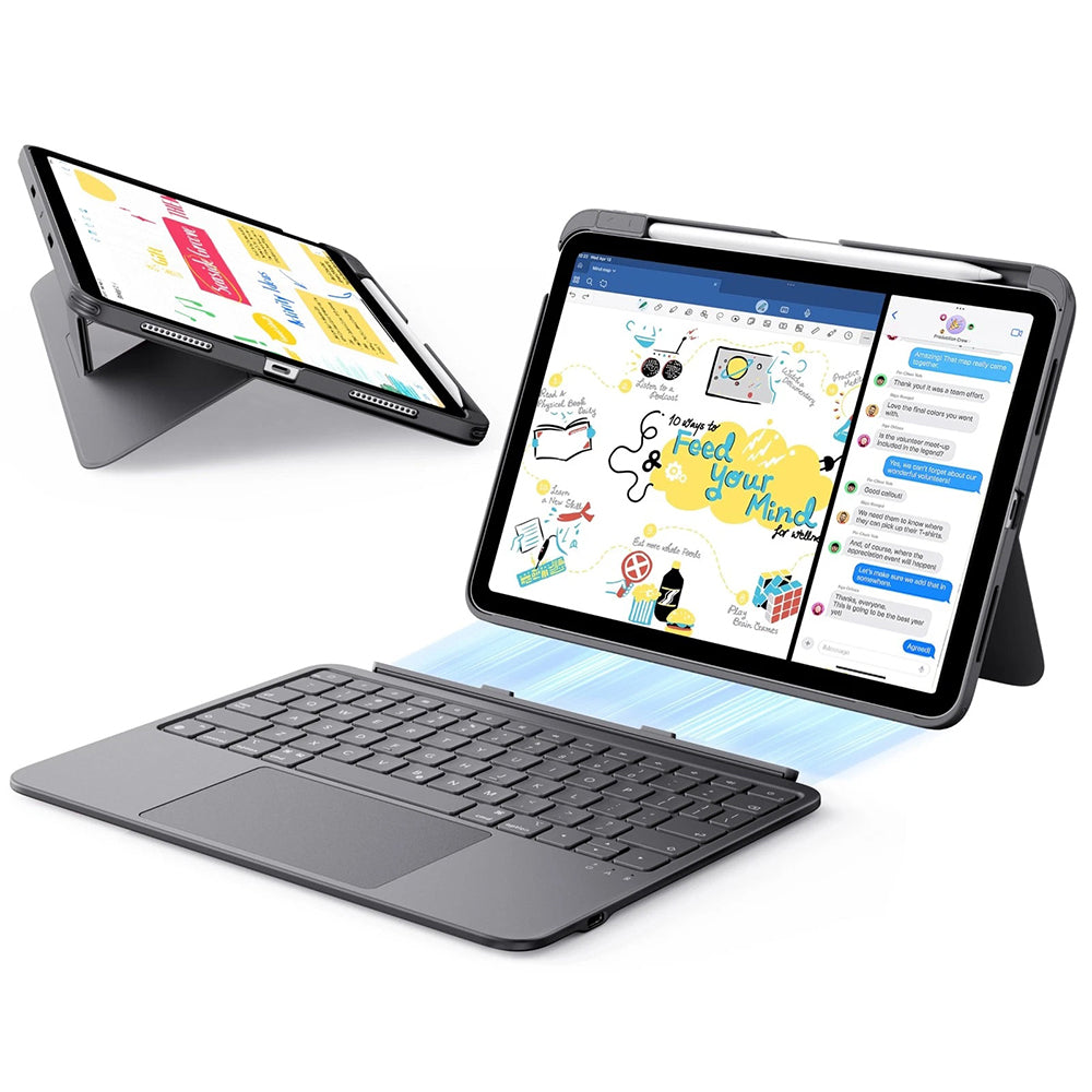 Tastaturhülle für Apple iPad Air 11 (2026) / iPad Air 11 (2025) / Air 11 (2024) / Air (2022) / Air (2020), ESR, Flex, Grau