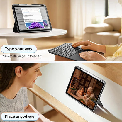 Tastaturhülle für Apple iPad Air 11 (2026) / iPad Air 11 (2025) / Air 11 (2024) / Air (2022) / Air (2020), ESR, Flex, Grau