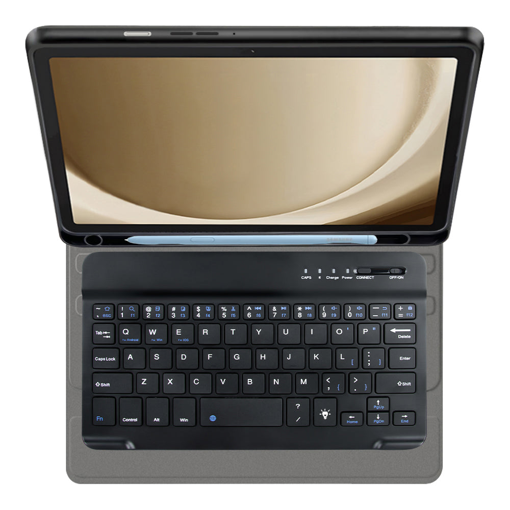 Tastaturhülle für Samsung Galaxy Tab A9+, Techsuit, CozyTab, Schwarz